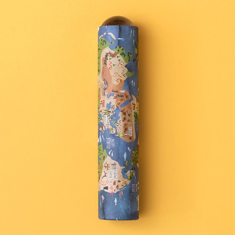 carte du monde kaléidoscope